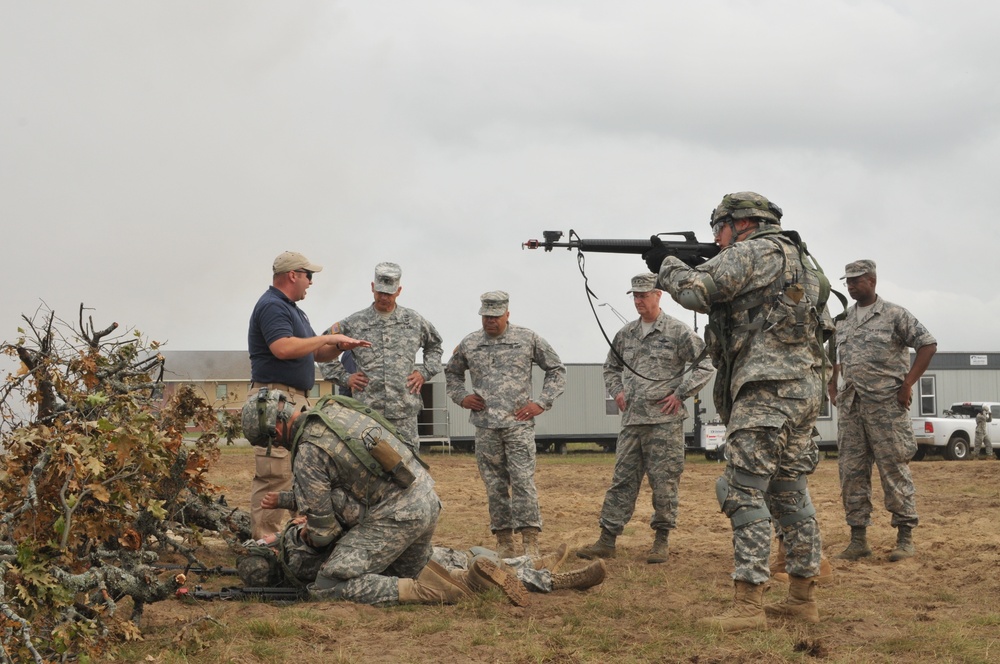 Ohio senior leadership travels to Camp Grayling to see 37th IBCT in action during AT ‘15