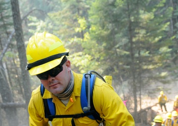 Soldiers fight fire with fire