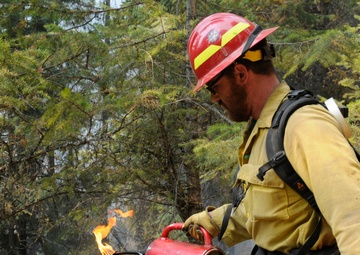 Soldiers fight fire with fire