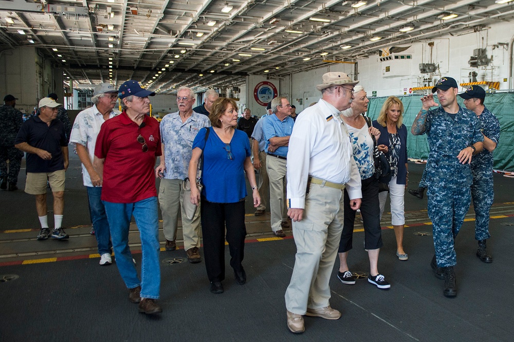 Navy League members tour USS George Washington