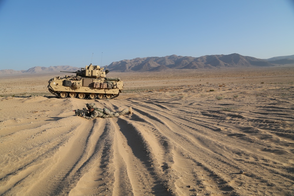 Oregon Army National Guard conducts training at the National Training Center
