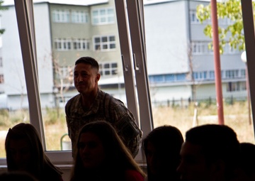 Opening doors: Bondsteel Soldiers prepare Kosovo teens for English certification test
