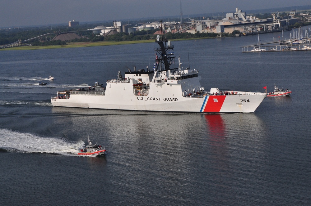 Coast Guard Cutter James arrives in Charleston