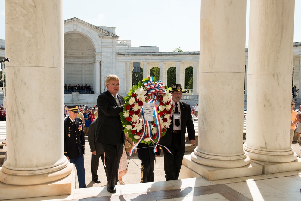 The Vietnam Helicopter Pilots Association Living Tree Memorial Dedication takes place in Arlington National Cemetery