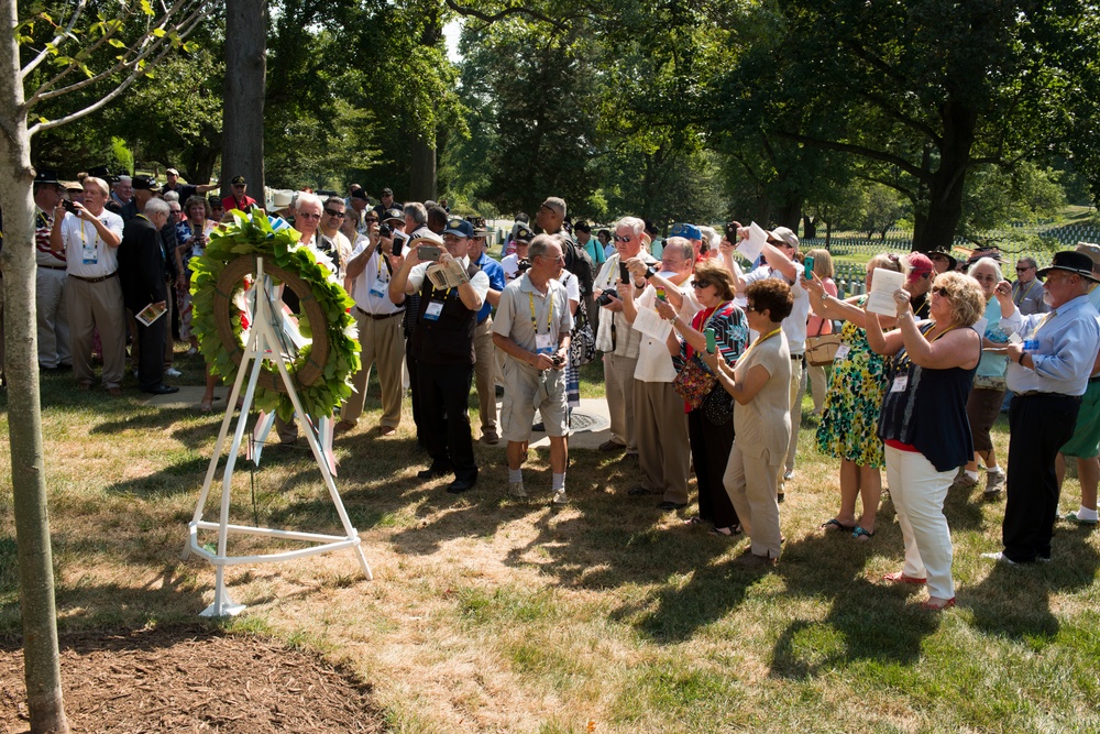 The Vietnam Helicopter Pilots Association Living Tree Memorial Dedication takes place in Arlington National Cemetery