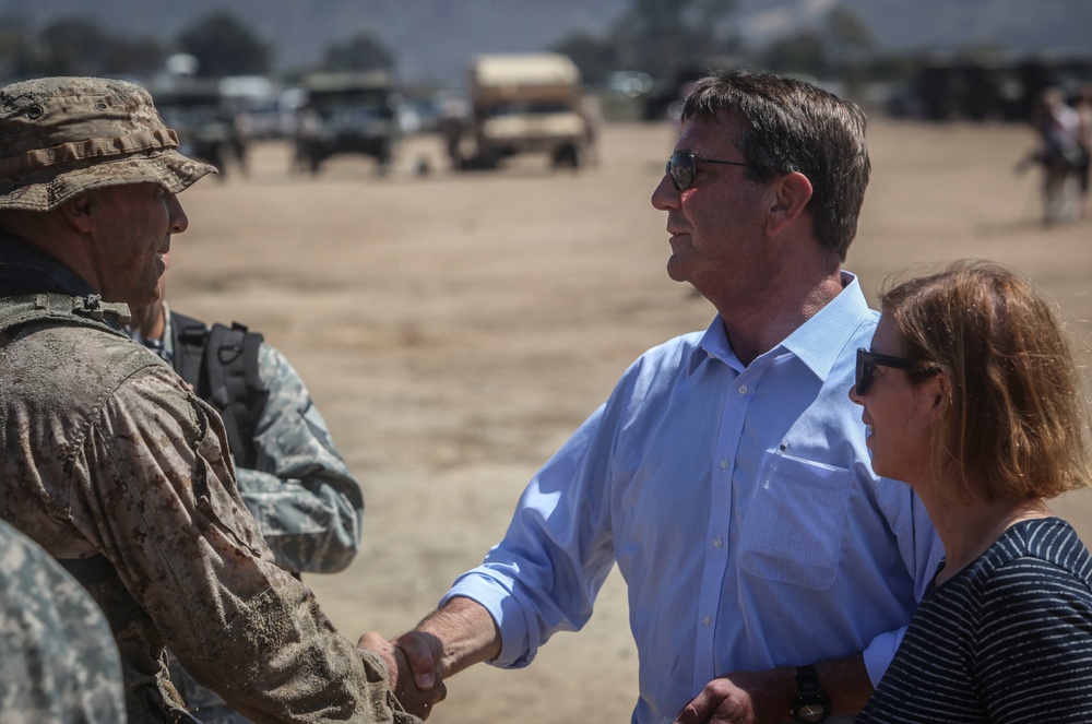 Secretary of Defense visits Marines, Sailors of Camp Pendleton
