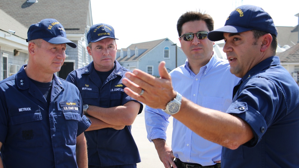 Rep. David Rouzer tours Station Oak Island, NC