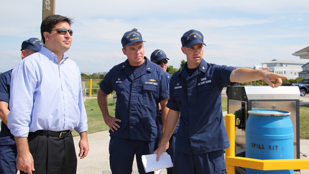 Rep. David Rouzer visits Station Oak Island, NC