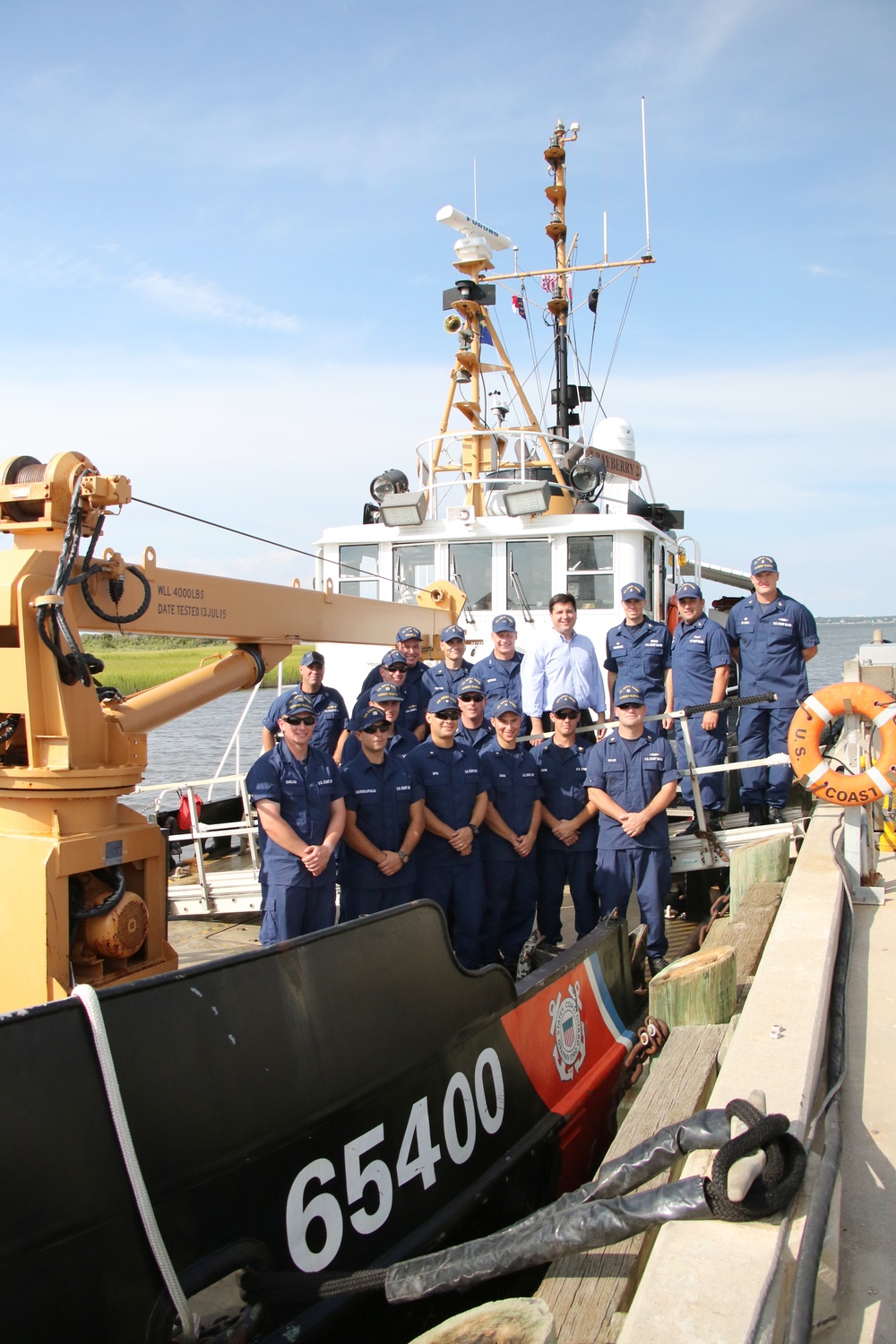 Rep. David Rouzer visits Station Oak Island, NC