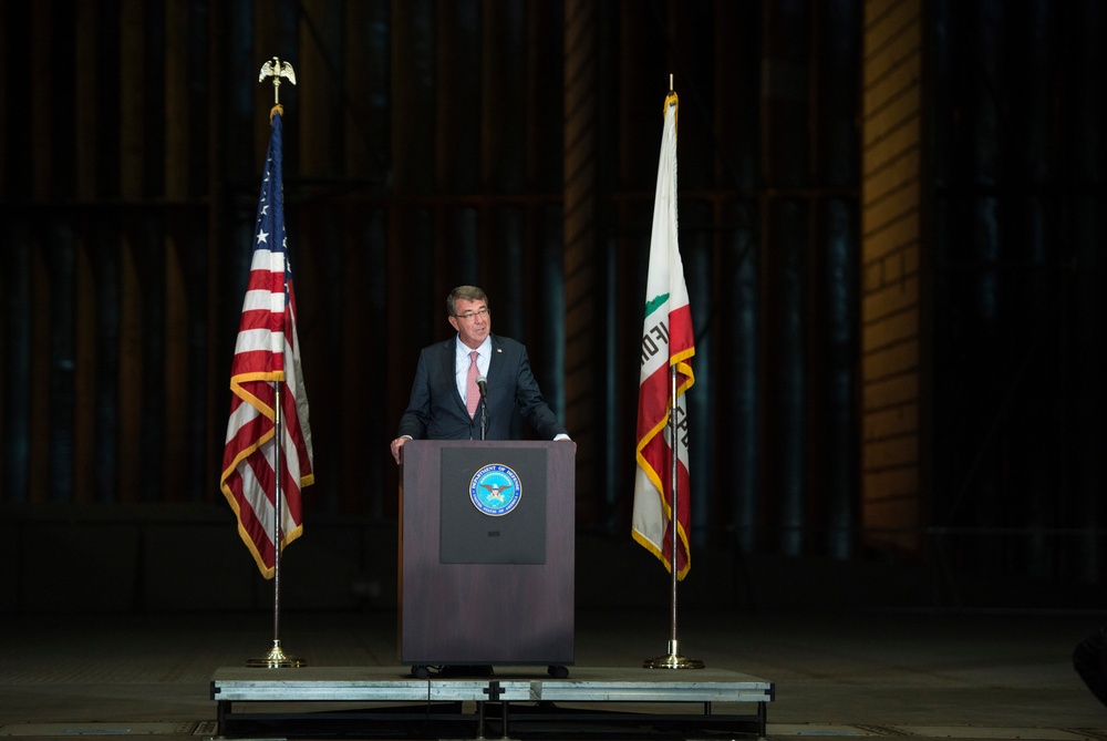 Secretary of defense visits California