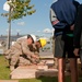 US Army engineers build playset, friendships