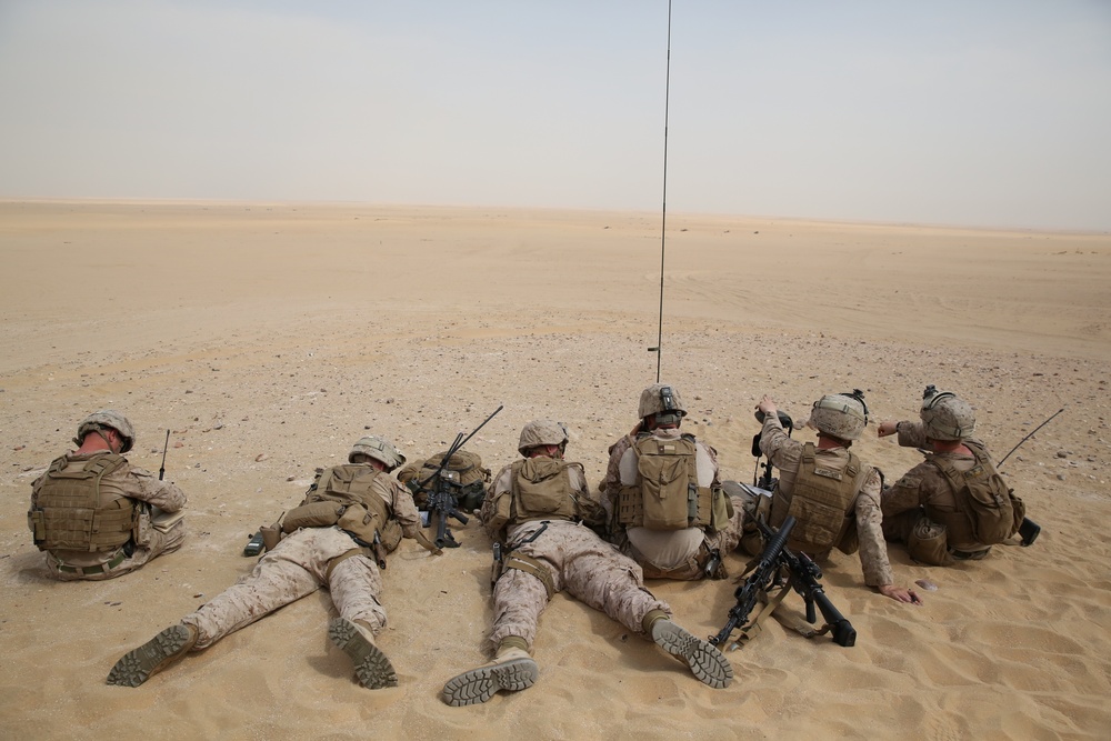 SPMAGTF-CR-CC/15th MEU integrate Fire Support for training in CENTCOM