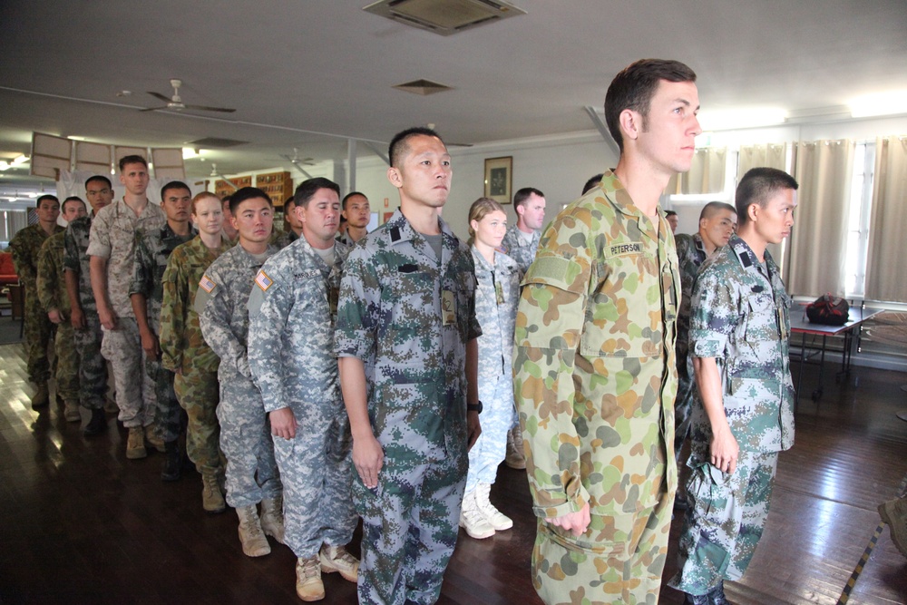 Australians welcome participants at the Exercise Kowari 15 opening ceremony