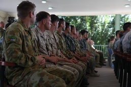 Australians welcome participants at the Exercise Kowari 15 opening ceremony
