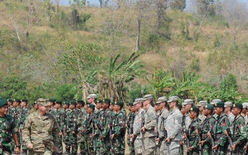 Inspecting the troops