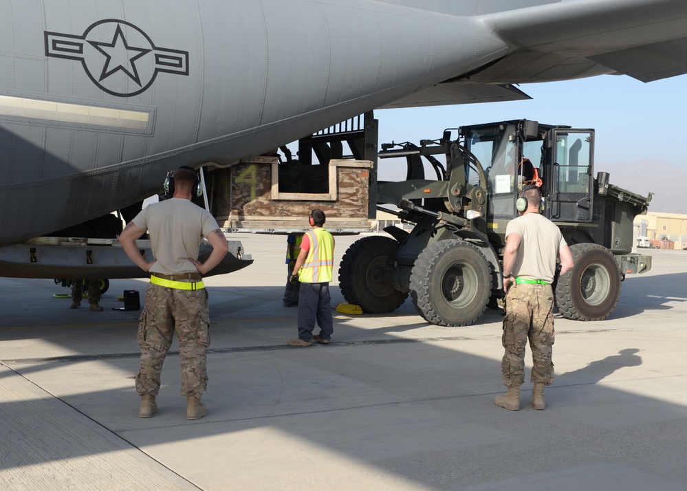 C-130J loadmasters help deliver goods in Afghanistan