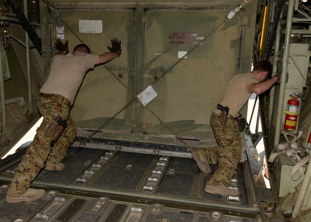 C-130J loadmasters help deliver goods in Afghanistan