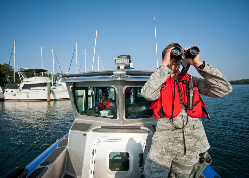 Boat patrol protects Eglin's coastline