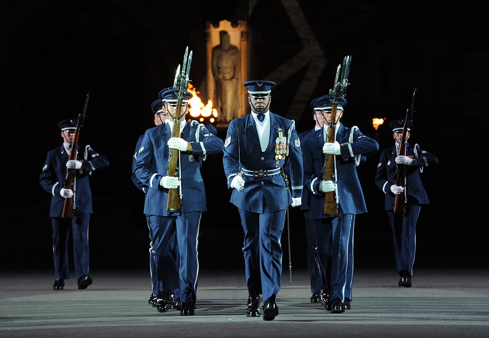 USAF Honor Guard performs on ‘World’s Stage’