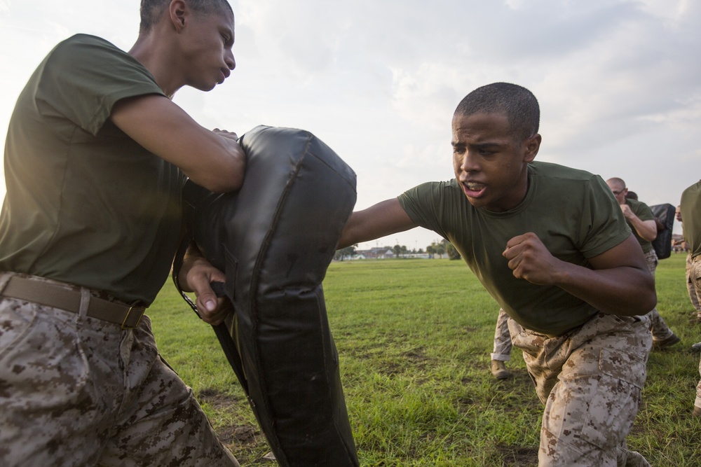 Marine recruits develop martial arts skills on Parris Island