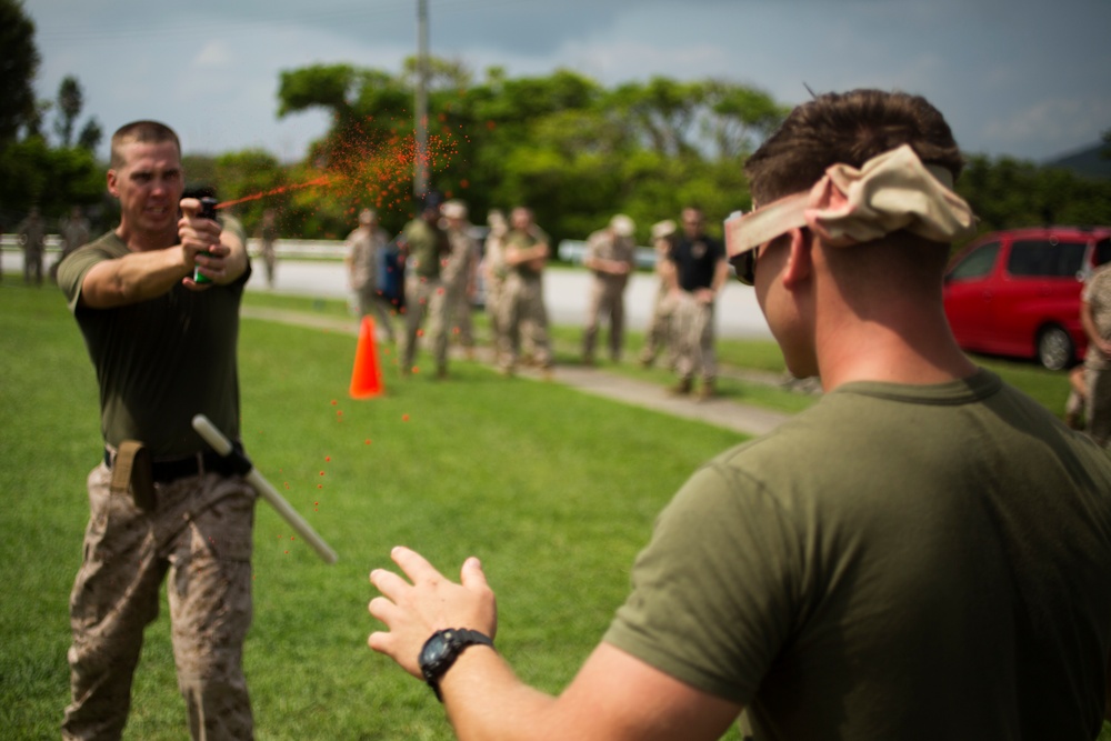 Service Members Get OC’ed to Become Non-Lethal Weapons Instructors