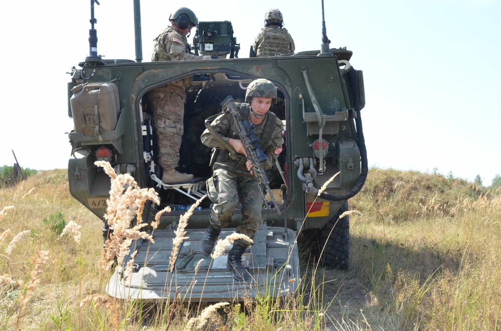 Putting it all together during section live fire exercise in Poland