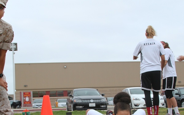 SDSU Aztecs attack Marine fitness challenge