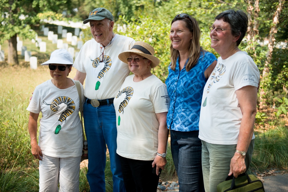 Monarch butterflies released in Arlington National Cemetery