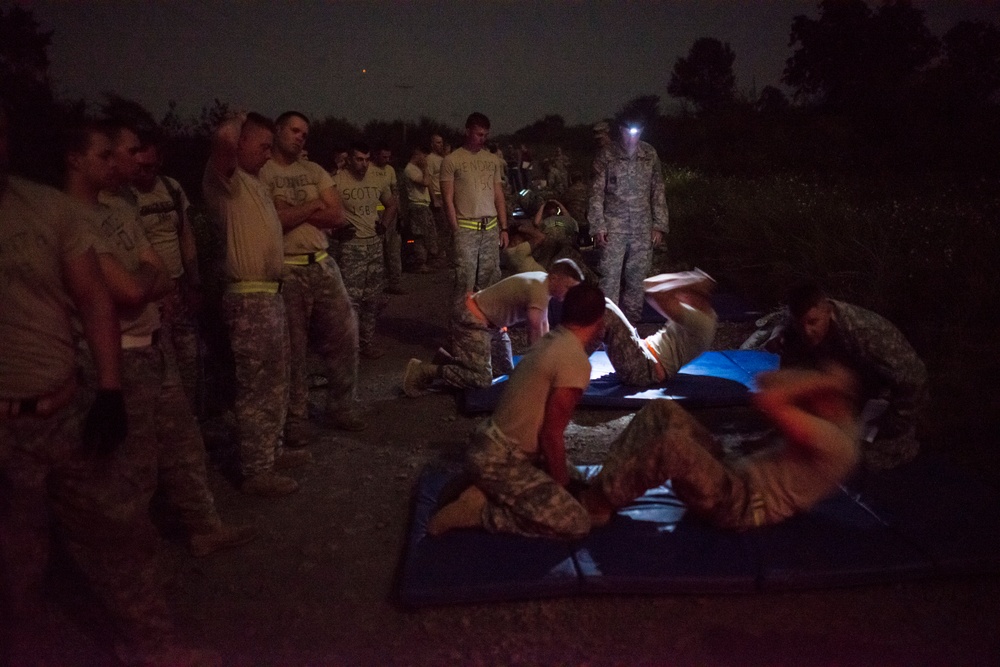 Sappers push through the darkness