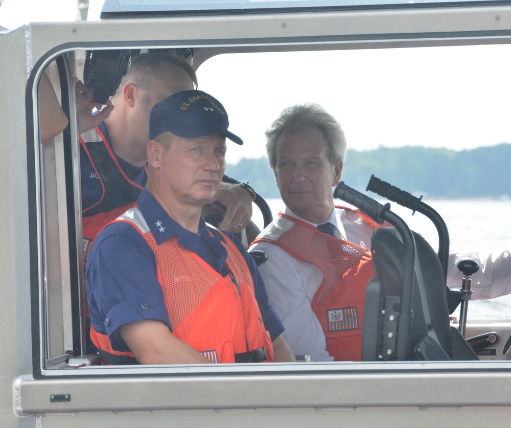 Rep. Walter Jones visits Coast Guard Air Station Elizabeth City, NC