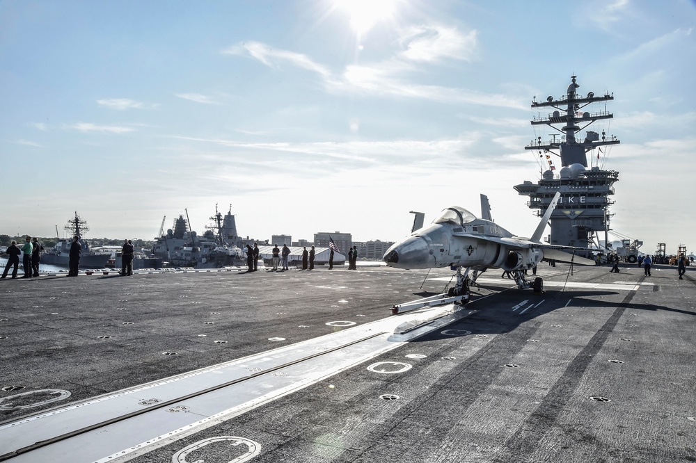 USS Dwight D. Eisenhower action