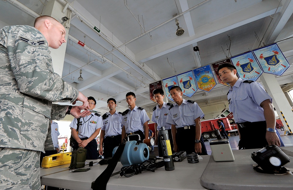 JASDF learns about Kadena's explosive solution system