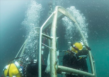 US aircraft crash site excavation