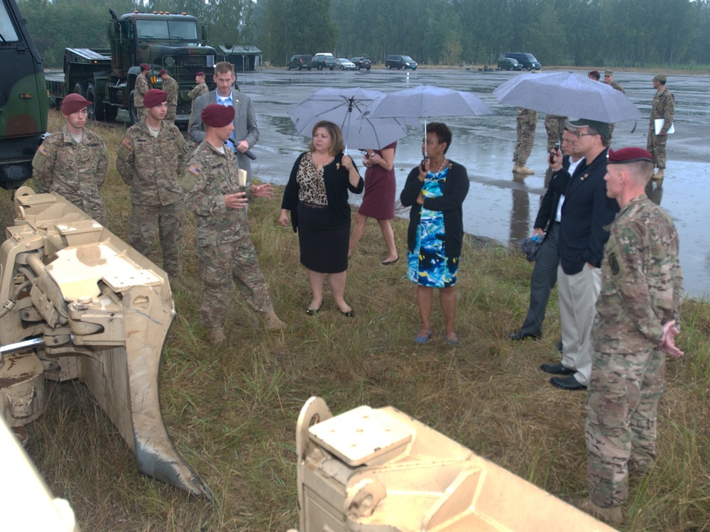 Members of Congress visit troops in Lithuania