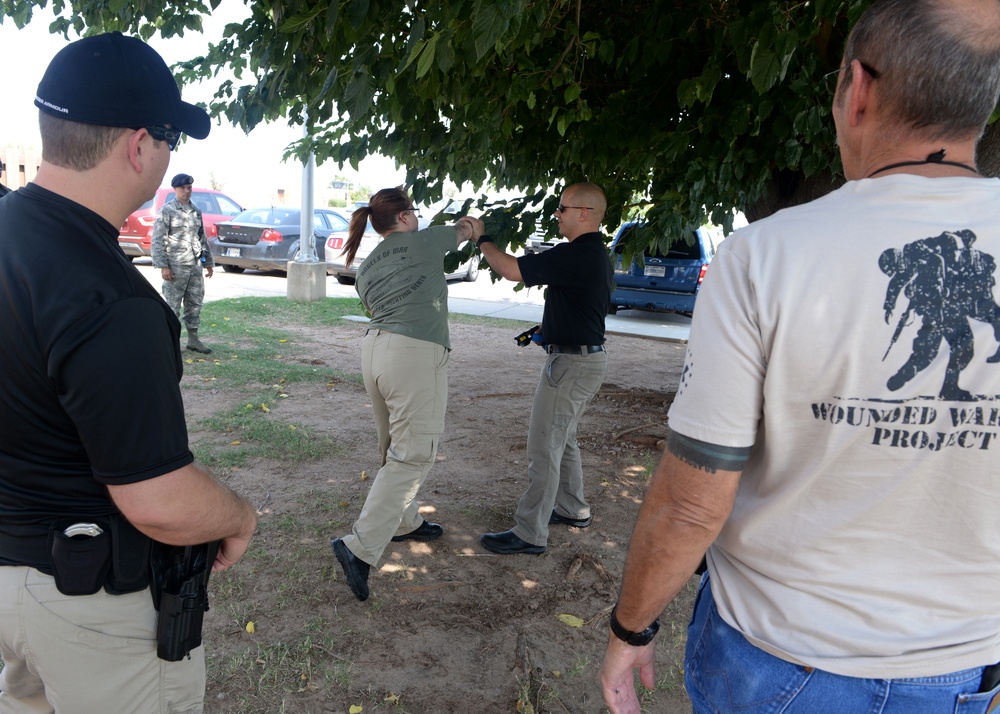 Altus Airman provides Taser training to community police officers