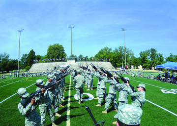 Thrill of the drill: Fort Lee AIT Soldiers compete in drill and ceremony event