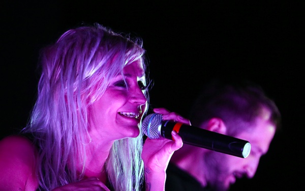 Marines gather for entertainment icons at air station appreciation event