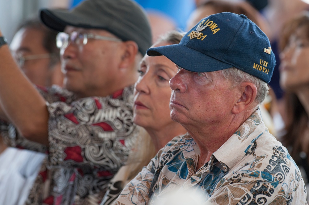 70th anniversary of the end of WWII celebrated aboard battleship USS Missouri