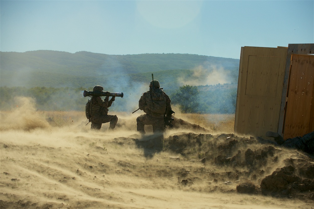 173rd Airborne Brigade live-fire exercise