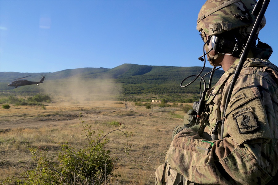 173rd Airborne Brigade live-fire exercise