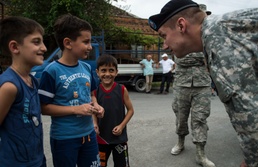 US Air Force engineers renovate Georgian school