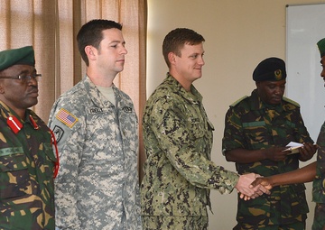 EOD technicians share knowledge with Tanzanian service members