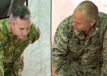 U.S. Marines with Marine Rotational Force – Darwin and Australian Army soldiers train together during Exercise Crocodile Strike