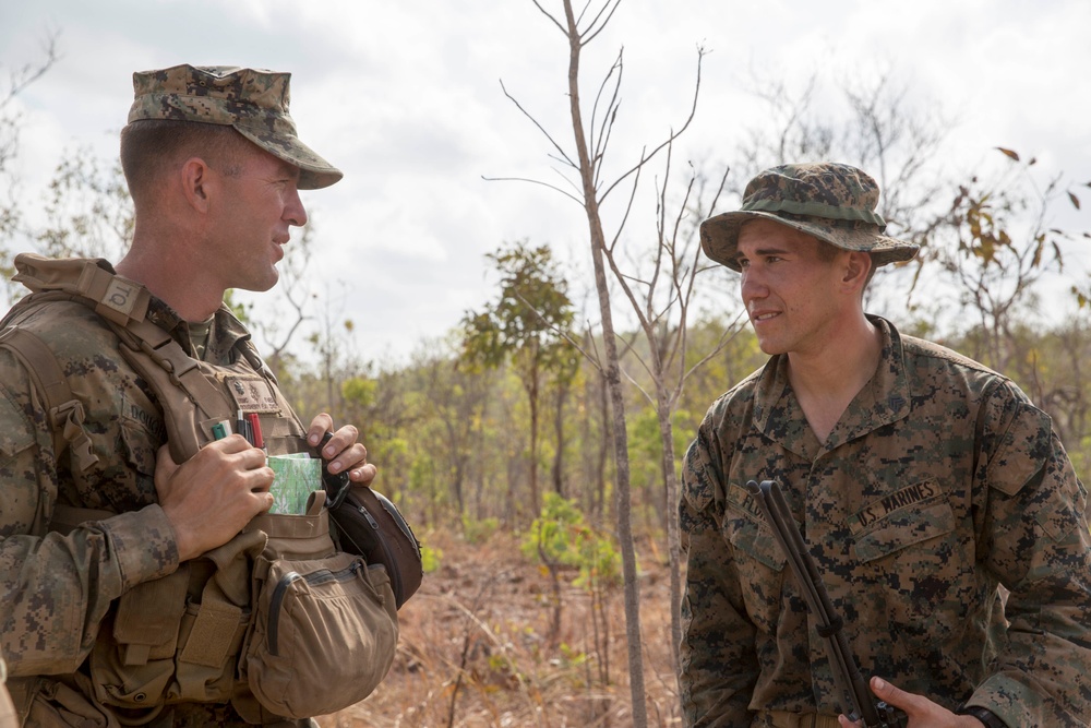 US Marines with Marine Rotational Force – Darwin and Australian Army soldiers train together during Exercise Crocodile Strike