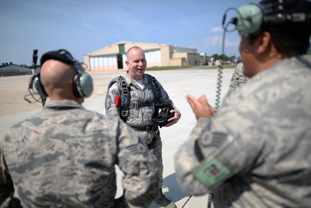 Air National Guard Command Chief Hotaling Visits 106th Rescue Wing