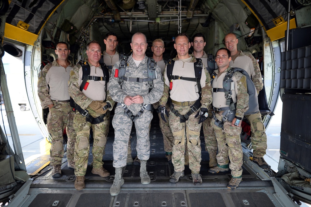 Air National Guard Command Chief Hotaling Visits 106th Rescue Wing