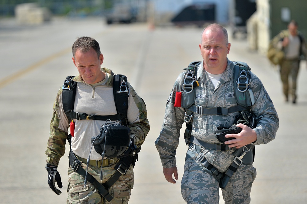 Air National Guard Command Chief Hotaling visits 106th Rescue Wing