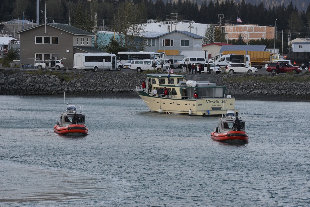 Coast Guard provides security for Obama visit to Seward, Alaska