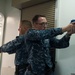 USS America Sailors conduct Between the Lifelines training