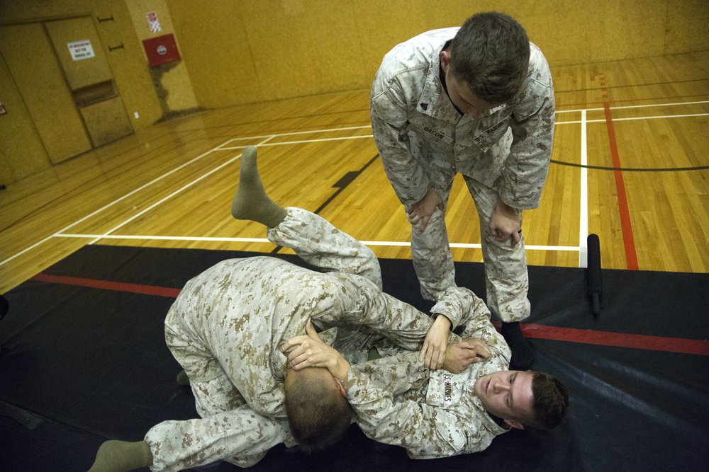 Marines Face Off During Martial Arts Training